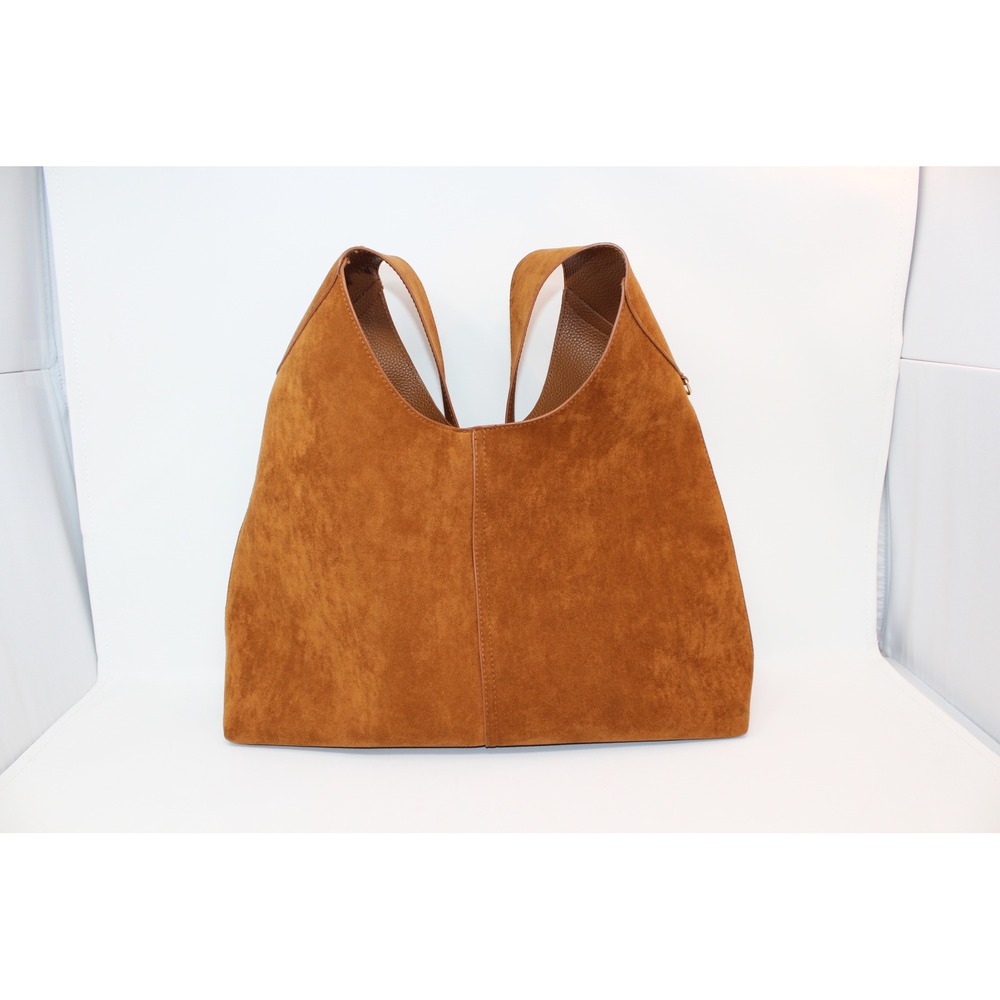 Universal Thread Hobo Bag Womens Large Brown Excellent Faux Suede Tote - Picture 2 of 12